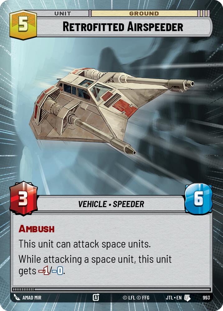 Retrofitted Airspeeder (993) (Hyperspace Foil) (993) [Jump to Lightspeed]
