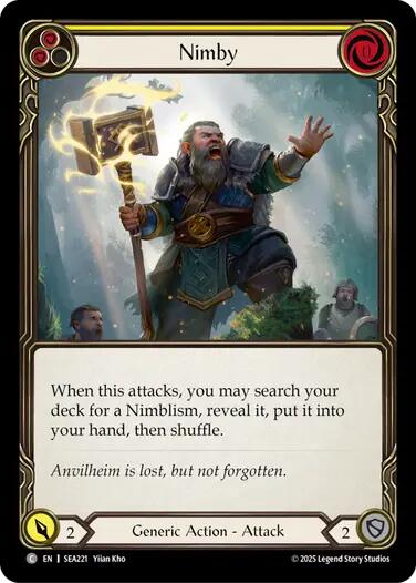 Nimby (Yellow) [SEA221] (High Seas)  Rainbow Foil