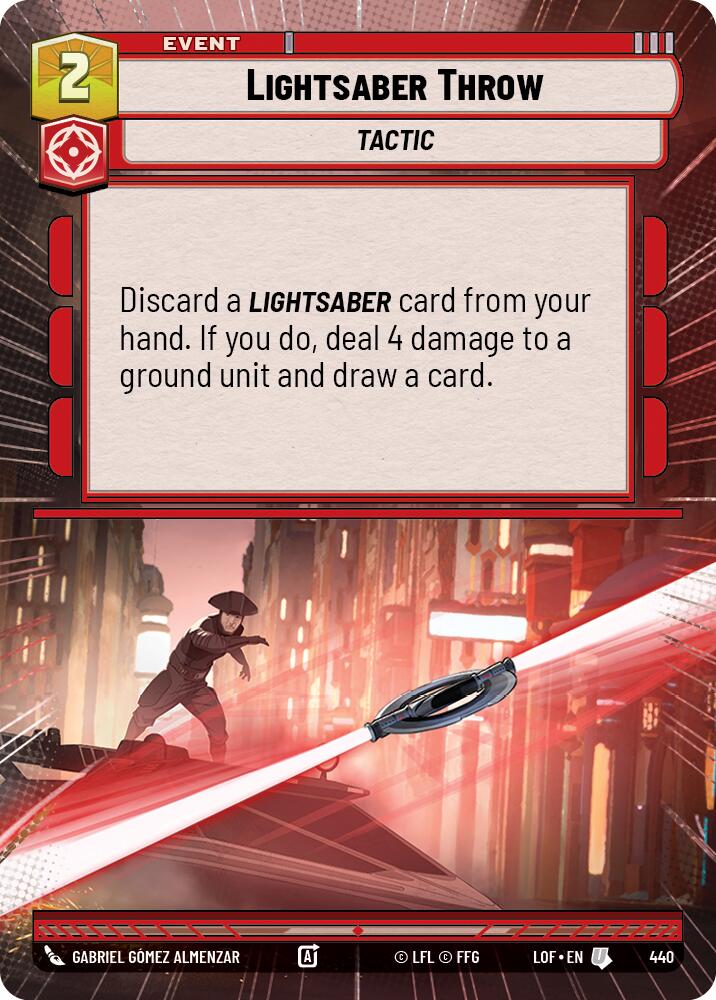 Lightsaber Throw (440) (Hyperspace) (440) [Legends of the Force]