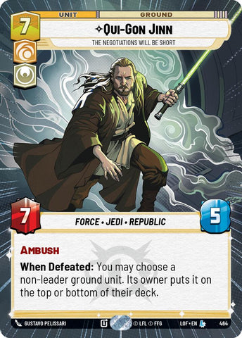 Qui-Gon Jinn - The Negotiations Will Be Short (464) (Hyperspace) (464) [Legends of the Force]