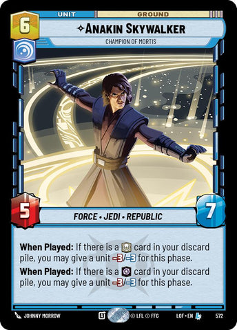 Anakin Skywalker - Champion of Mortis (572) (Foil) (572) [Legends of the Force]