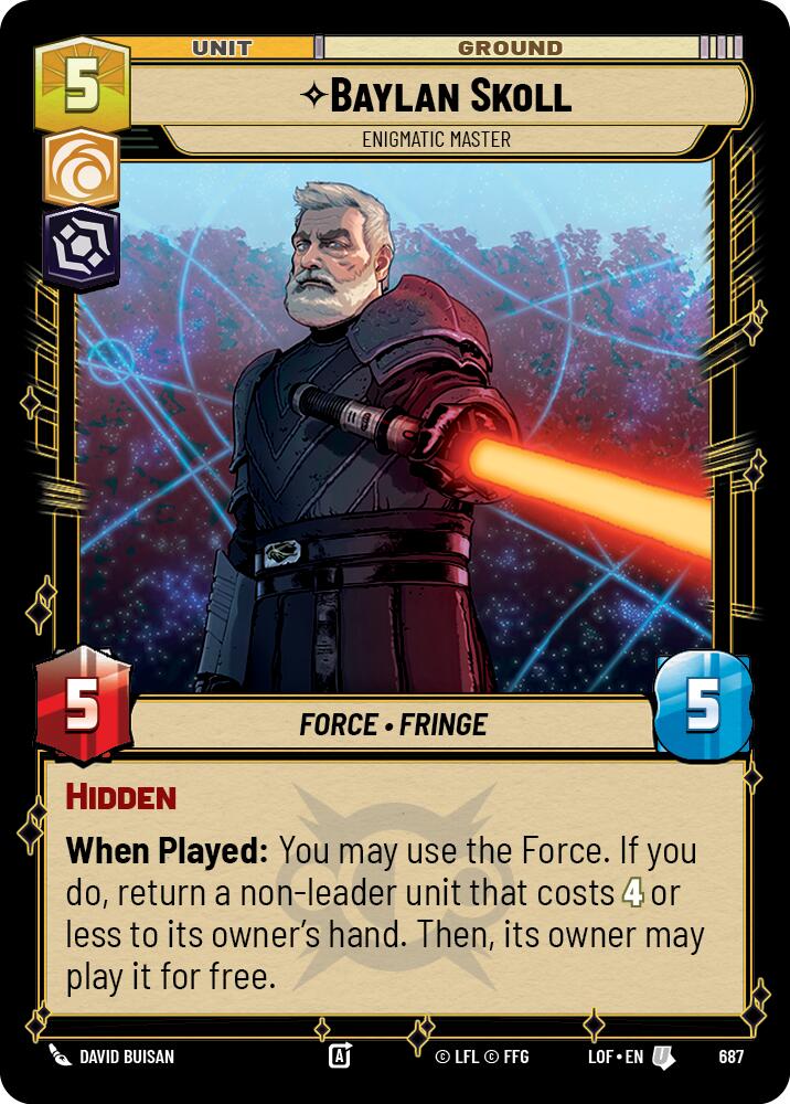Baylan Skoll - Enigmatic Master (687) (Foil) (687) [Legends of the Force]