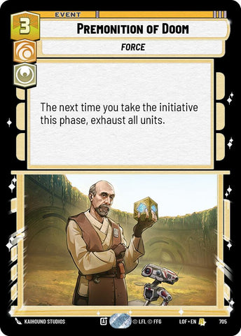 Premonition of Doom (705) (Foil) (705) [Legends of the Force]