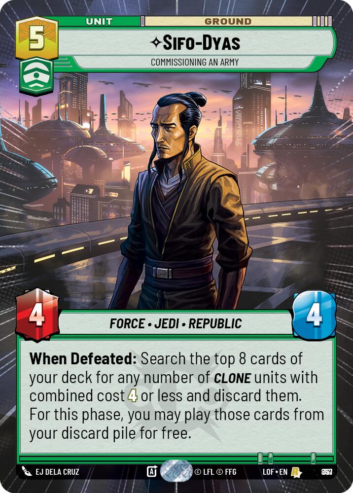 Sifo-Dyas - Commissioning An Army (857) (Hyperspace Foil) (857) [Legends of the Force]