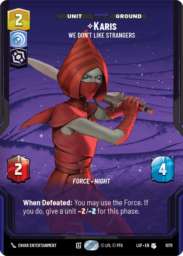 Karis - We Don't Like Strangers (1075) (Prestige Foil) (1075) [Legends of the Force]