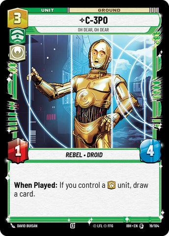 C-3PO (19/104) - Oh Dear, Oh Dear (19/104) [Intro Battle: Hoth]