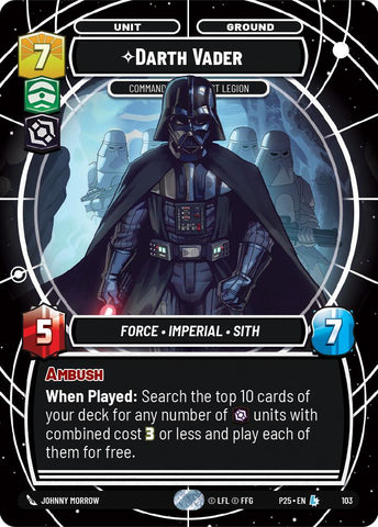 Darth Vader (103) - Commanding the First Legion (103) [Organized Play Promos]