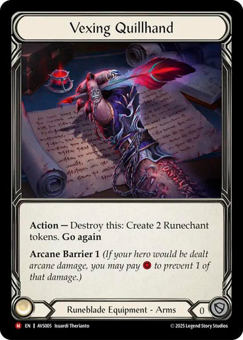 Vexing Quillhand [AVS005] (Armory Deck: Legends Viserai)