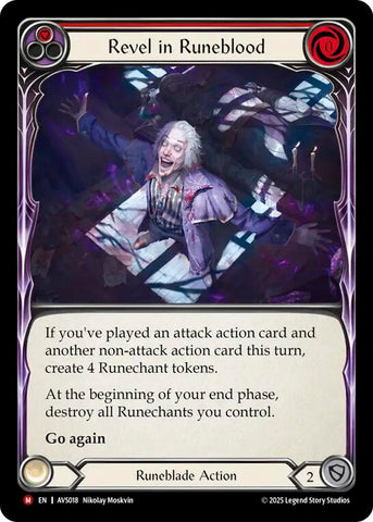 Revel in Runeblood (Red) [AVS018] (Armory Deck: Legends Viserai)