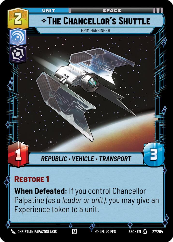 The Chancellor's Shuttle - Grim Harbinger (27/264) (27/264) [Secrets of Power]