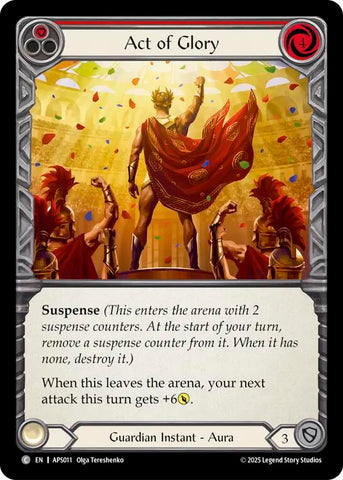Act of Glory (Red) [APS011] (Armory Deck: Pleiades)