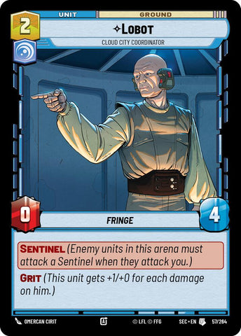 Lobot (57/264) - Cloud City Coordinator (57/264) [Secrets of Power]