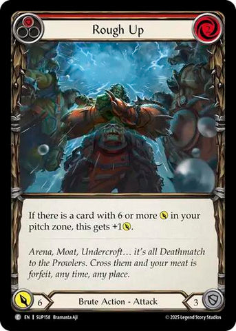 Rough Up (Red) [SUP158] (Super Slam)  Rainbow Foil