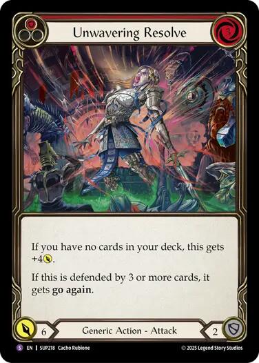 Unwavering Resolve [SUP218] (Super Slam)  Rainbow Foil