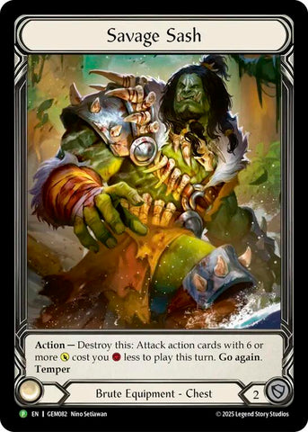 Savage Sash [GEM082] (GEM Pack 3)  Rainbow Foil