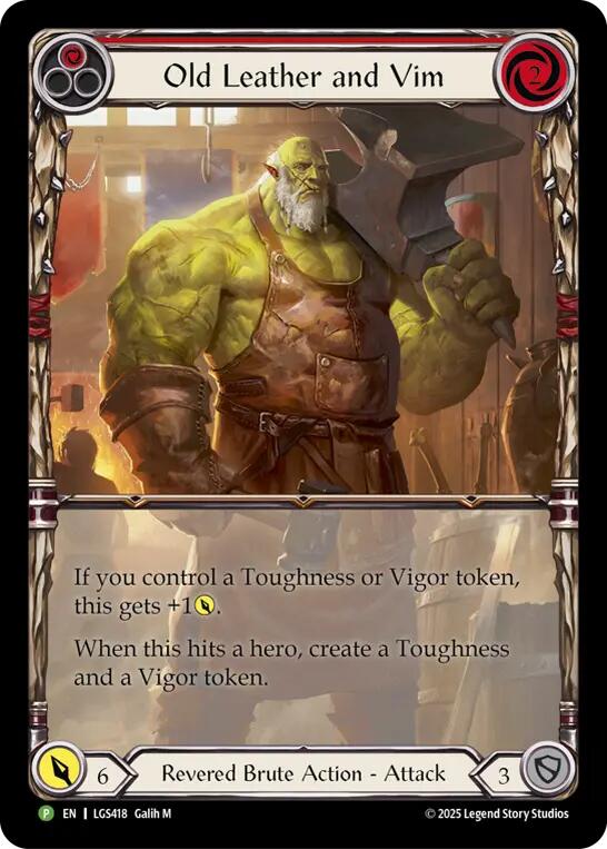 Old Leather and Vim [LGS418] (Promo)  Cold Foil