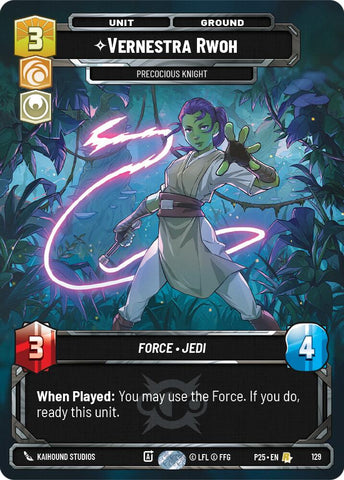 Vernestra Rwoh - Precocious Knight (129) (129) [Sector and Regional Promos: Season 1]