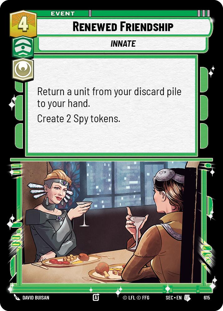Renewed Friendship (615) (Foil) (615) [Secrets of Power]