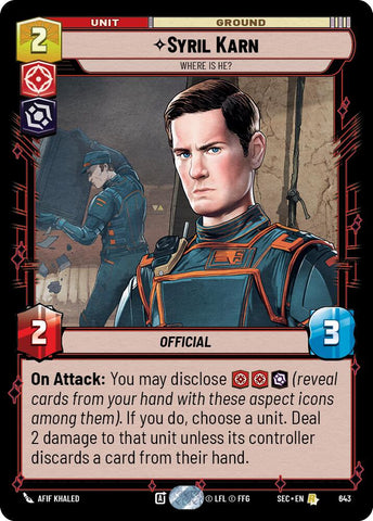 Syril Karn (643) - Where Is He? (Foil) (643) [Secrets of Power]