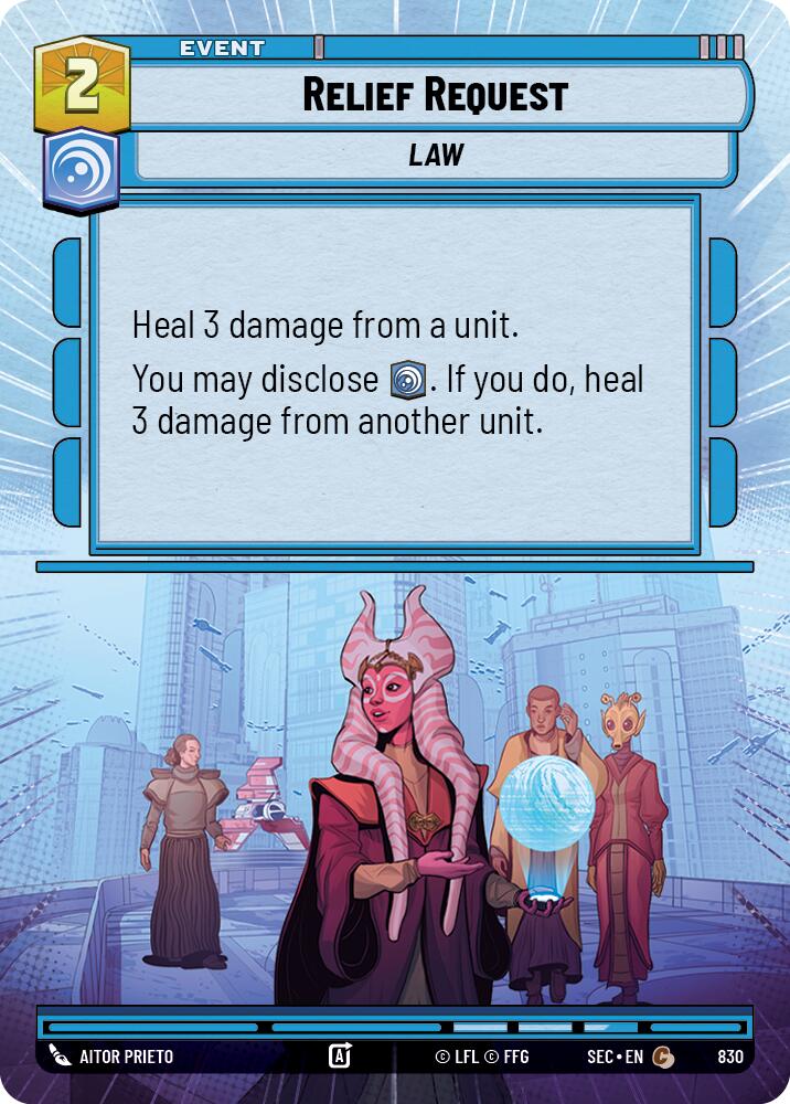 Relief Request (830) (Hyperspace Foil) (830) [Secrets of Power]