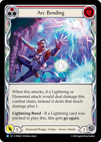 Arc Bending (Red) (Rainbow Foil) [PEN202] (Compendium of Rathe)  Rainbow Foil