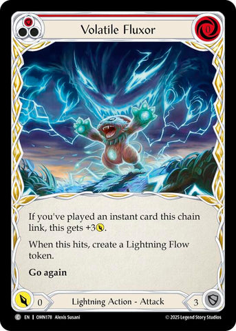 Volatile Fluxor (Red) [OMN178] (Omens of the Third Age)  Rainbow Foil