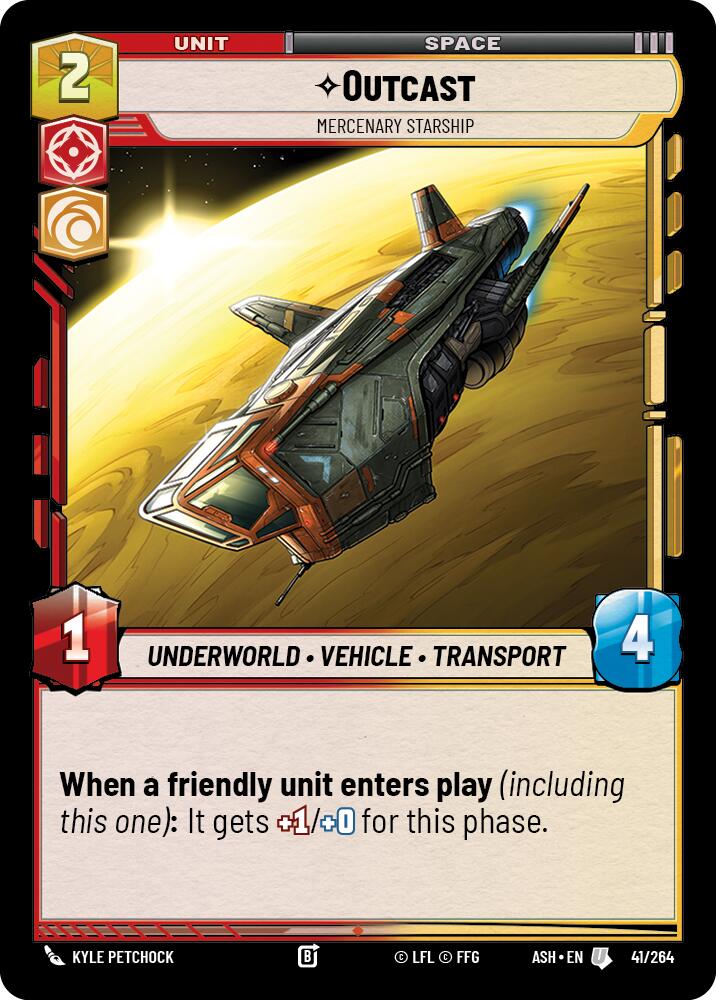 Outcast - Mercenary Starship (41/264) (41/264) [Ashes of the Empire]