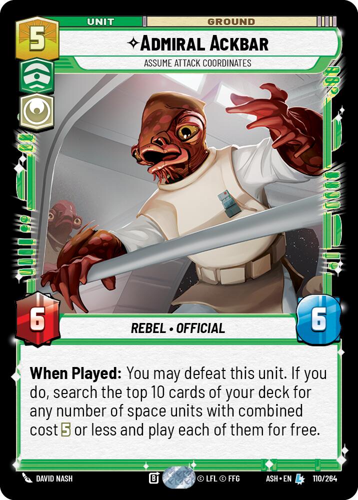 Admiral Ackbar - Assume Attack Coordinates (110/264) (110/264) [Ashes of the Empire]