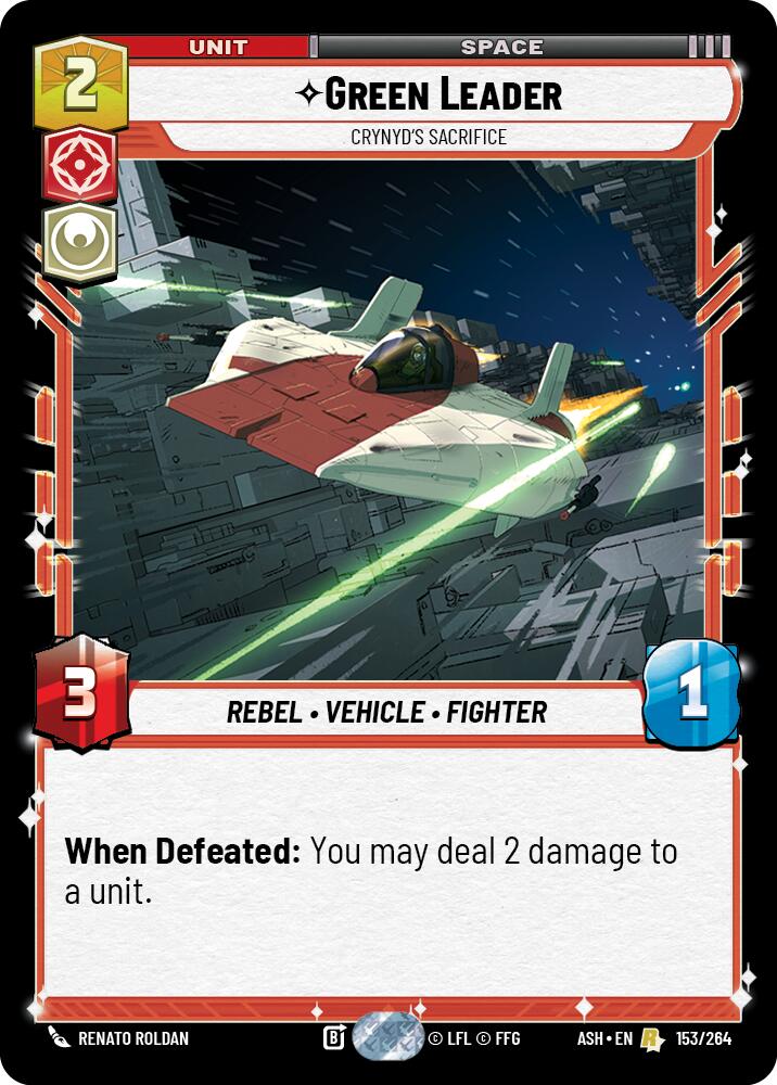 Green Leader - Crynyd's Sacrifice (153/264) (153/264) [Ashes of the Empire]