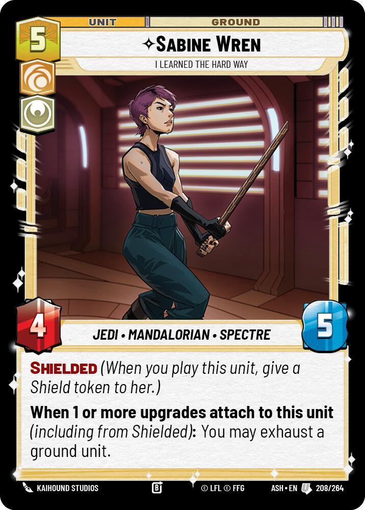 Sabine Wren - I Learned the Hard Way (208/264) (208/264) [Ashes of the Empire]