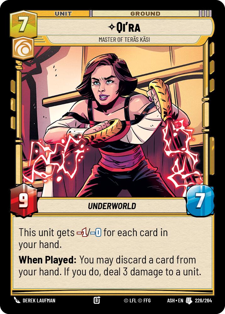 Qi'ra - Master of Teras Kasi (226/264) (226/264) [Ashes of the Empire]