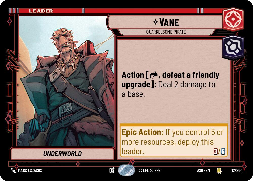 Vane - Quarrelsome Pirate (12/264) (12/264) [Ashes of the Empire]